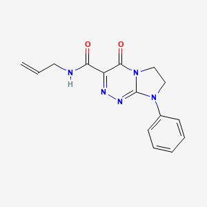 N-allyl-4-oxo-8-phenyl-4,6,7,8-tetrahydroimidazo[2,1-c][1,2,4]triazine-3-carboxamide