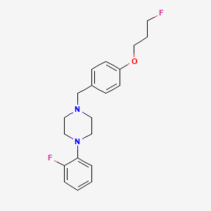molecular formula C20H24F2N2O B2726831 1-(2-氟苯基)-4-[4-(3-氟丙氧基)苯甲基]哌嗪 CAS No. 477871-04-8