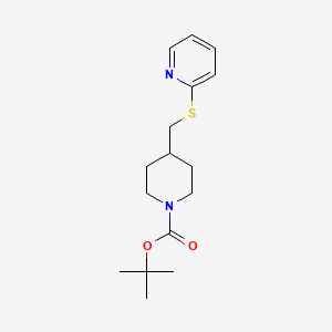 molecular formula C16H24N2O2S B2726832 tert-Butyl 4-((pyridin-2-ylthio)methyl)piperidine-1-carboxylate CAS No. 745066-46-0