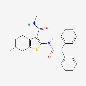 2-(2,2-diphenylacetamido)-N,6-dimethyl-4,5,6,7-tetrahydrobenzo[b]thiophene-3-carboxamide
