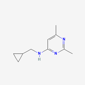 molecular formula C10H15N3 B2726858 N-(cyclopropylmethyl)-2,6-dimethylpyrimidin-4-amine CAS No. 1178276-31-7