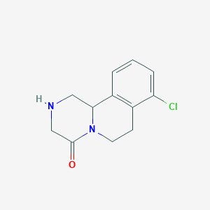 molecular formula C12H13ClN2O B2726861 8-chloro-1H,2H,3H,4H,6H,7H,11bH-pyrazino[2,1-a]isoquinolin-4-one CAS No. 1082914-69-9