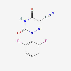 2-(2,6-Difluorophenyl)-3,5-dioxo-2,3,4,5-tetrahydro-1,2,4-triazine-6-carbonitrile