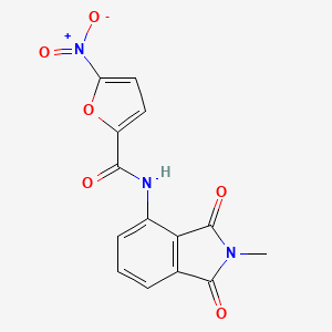 N-(2-methyl-1,3-dioxoisoindolin-4-yl)-5-nitrofuran-2-carboxamide