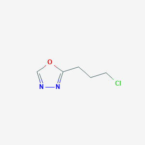 molecular formula C5H7ClN2O B2726912 2-(3-Chloropropyl)-1,3,4-oxadiazole CAS No. 1250961-59-1