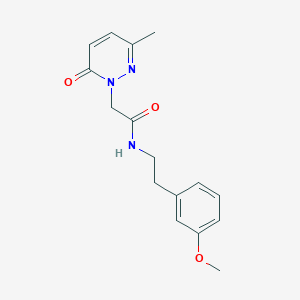 molecular formula C16H19N3O3 B2726913 N-(3-methoxyphenethyl)-2-(3-methyl-6-oxopyridazin-1(6H)-yl)acetamide CAS No. 1234829-18-5