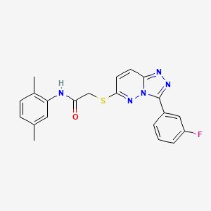N-(2,5-dimethylphenyl)-2-((3-(3-fluorophenyl)-[1,2,4]triazolo[4,3-b]pyridazin-6-yl)thio)acetamide
