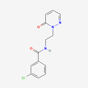molecular formula C13H12ClN3O2 B2726926 3-氯-N-(2-(6-氧代吡啶-1(6H)-基)乙基)苯甲酰胺 CAS No. 1049550-18-6