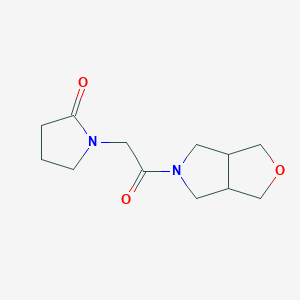 1-[2-(1,3,3a,4,6,6a-Hexahydrofuro[3,4-c]pyrrol-5-yl)-2-oxoethyl]pyrrolidin-2-one