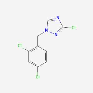 molecular formula C9H6Cl3N3 B2726944 3-chloro-1-(2,4-dichlorobenzyl)-1H-1,2,4-triazole CAS No. 1219566-01-4