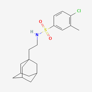 molecular formula C19H26ClNO2S B2726949 N-[2-(金刚烷-1-基)乙基]-4-氯-3-甲基苯基-1-磺酰胺 CAS No. 868146-19-4