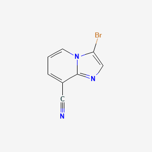 molecular formula C8H4BrN3 B2726956 3-Bromoimidazo[1,2-a]pyridine-8-carbonitrile CAS No. 1383718-53-3