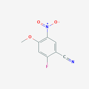 molecular formula C8H5FN2O3 B2726962 2-Fluoro-4-methoxy-5-nitrobenzonitrile CAS No. 1224708-00-2