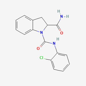 molecular formula C16H14ClN3O2 B2726967 N1-(2-chlorophenyl)indoline-1,2-dicarboxamide CAS No. 1101206-00-1