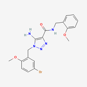 5-amino-1-(5-bromo-2-methoxybenzyl)-N-(2-methoxybenzyl)-1H-1,2,3-triazole-4-carboxamide