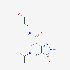 5-isopropyl-N-(3-methoxypropyl)-3-oxo-3,5-dihydro-2H-pyrazolo[4,3-c]pyridine-7-carboxamide