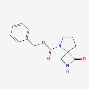 molecular formula C14H16N2O3 B2726995 Benzyl 1-oxo-2,5-diazaspiro[3.4]octane-5-carboxylate CAS No. 914389-34-7