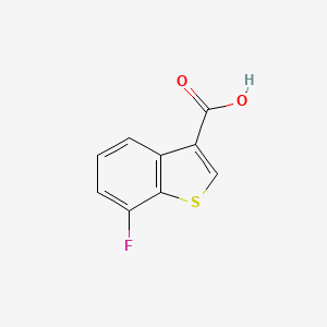 molecular formula C9H5FO2S B2727002 Benzo[b]thiophene-3-carboxylic acid, 7-fluoro- CAS No. 1431309-15-7