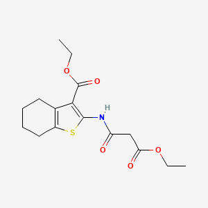 Ethyl 2-[(3-ethoxy-3-oxopropanoyl)amino]-4,5,6,7-tetrahydro-1-benzothiophene-3-carboxylate