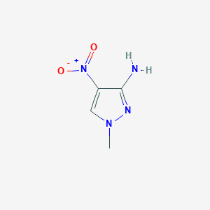 molecular formula C4H6N4O2 B2727026 3-氨基-1-甲基-4-硝基吡唑 CAS No. 20055-00-9