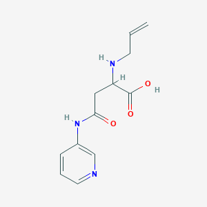 molecular formula C12H15N3O3 B2727041 2-(烯丙基氨基)-4-氧代-4-(吡啶-3-基氨基)丁酸 CAS No. 1047680-96-5