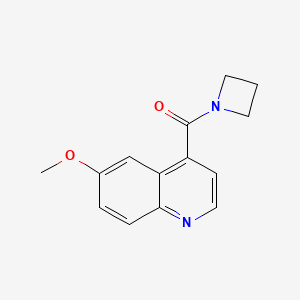 molecular formula C14H14N2O2 B2727044 4-(Azetidine-1-carbonyl)-6-methoxyquinoline CAS No. 2415628-80-5