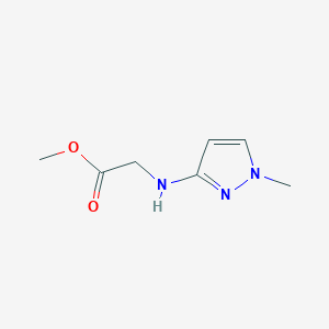 Methyl 2-[(1-methylpyrazol-3-yl)amino]acetate