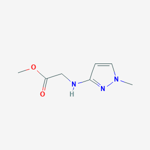 molecular formula C7H11N3O2 B2727056 Methyl 2-[(1-methylpyrazol-3-yl)amino]acetate CAS No. 1468685-10-0