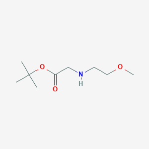 molecular formula C9H19NO3 B2727066 叔丁基 2-[(2-甲氧基乙基)氨基]乙酸酯 CAS No. 66116-13-0