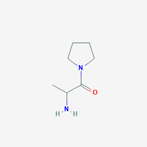 molecular formula C7H14N2O B2727067 2-Amino-1-(pyrrolidin-1-yl)propan-1-one CAS No. 24152-97-4; 56420-84-9
