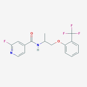 2-fluoro-N-{1-[2-(trifluoromethyl)phenoxy]propan-2-yl}pyridine-4-carboxamide