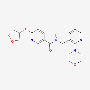 N-((2-morpholinopyridin-3-yl)methyl)-6-((tetrahydrofuran-3-yl)oxy)nicotinamide