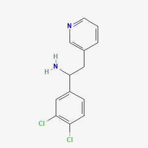 1-(3,4-Dichlorophenyl)-2-pyridin-3-ylethanamine