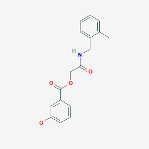 molecular formula C18H19NO4 B2727116 2-((2-Methylbenzyl)amino)-2-oxoethyl 3-methoxybenzoate CAS No. 1242006-30-9