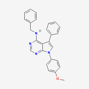 N-benzyl-7-(4-methoxyphenyl)-5-phenyl-7H-pyrrolo[2,3-d]pyrimidin-4-amine