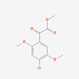 molecular formula C11H11BrO5 B2727131 Methyl 2-(4-bromo-2,5-dimethoxyphenyl)-2-oxoacetate CAS No. 1972724-23-4