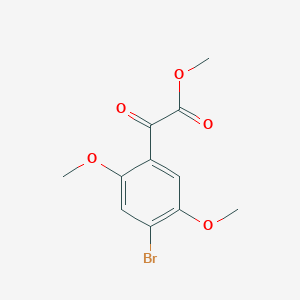 molecular formula C11H11BrO5 B2727131 甲基-2-(4-溴-2,5-二甲氧基苯基)-2-氧代乙酸酯 CAS No. 1972724-23-4