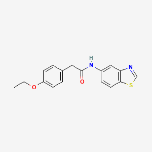 molecular formula C17H16N2O2S B2727143 N-(benzo[d]thiazol-5-yl)-2-(4-ethoxyphenyl)acetamide CAS No. 952870-65-4