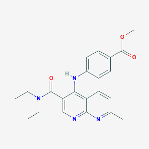 Methyl 4-((3-(diethylcarbamoyl)-7-methyl-1,8-naphthyridin-4-yl)amino)benzoate