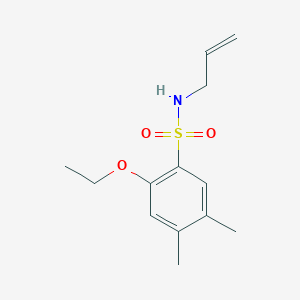 molecular formula C13H19NO3S B272715 N-allyl-2-ethoxy-4,5-dimethylbenzenesulfonamide 