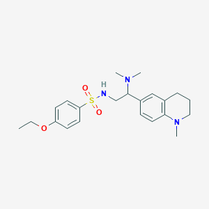 N-(2-(dimethylamino)-2-(1-methyl-1,2,3,4-tetrahydroquinolin-6-yl)ethyl)-4-ethoxybenzenesulfonamide