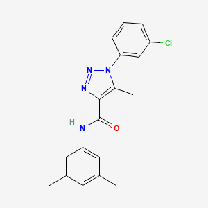 1-(3-chlorophenyl)-N-(3,5-dimethylphenyl)-5-methyl-1H-1,2,3-triazole-4-carboxamide