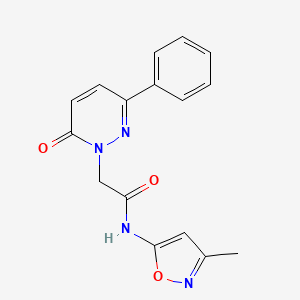 N-(3-methylisoxazol-5-yl)-2-(6-oxo-3-phenylpyridazin-1(6H)-yl)acetamide