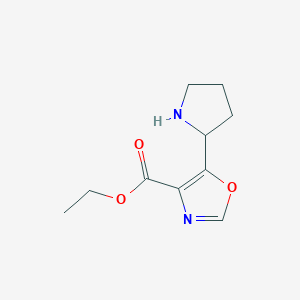 Ethyl 5-pyrrolidin-2-yl-1,3-oxazole-4-carboxylate