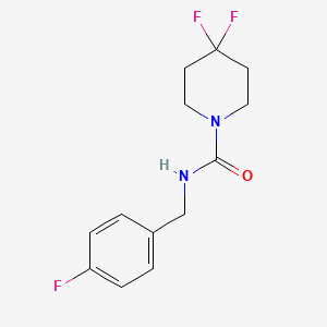 B2727210 4,4-Difluoro-N-[(4-fluorophenyl)methyl]piperidine-1-carboxamide CAS No. 2329252-28-8