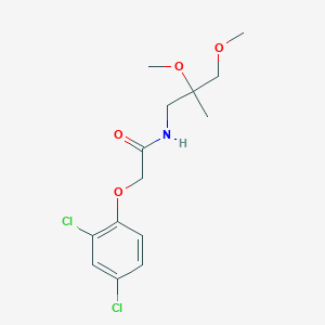 molecular formula C14H19Cl2NO4 B2727214 2-(2,4-dichlorophenoxy)-N-(2,3-dimethoxy-2-methylpropyl)acetamide CAS No. 2034451-83-5
