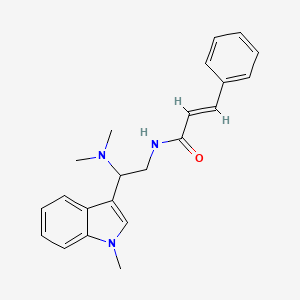 N-(2-(dimethylamino)-2-(1-methyl-1H-indol-3-yl)ethyl)cinnamamide