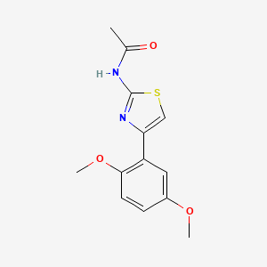 molecular formula C13H14N2O3S B2727229 N-(4-(2,5-dimethoxyphenyl)thiazol-2-yl)acetamide CAS No. 139780-69-1