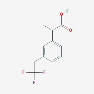 molecular formula C11H11F3O2 B2727236 2-[3-(2,2,2-Trifluoroethyl)phenyl]propanoic acid CAS No. 1540000-10-9