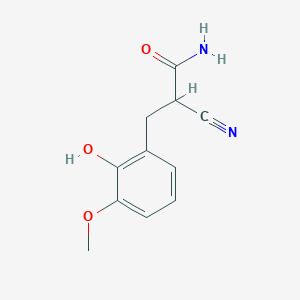 2-Cyano-3-(2-hydroxy-3-methoxyphenyl)propanamide